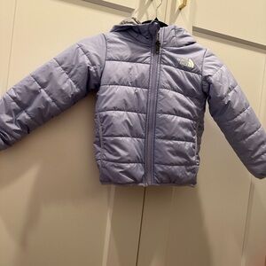 North Face reversible Perrito jacket lavender purple size 4T